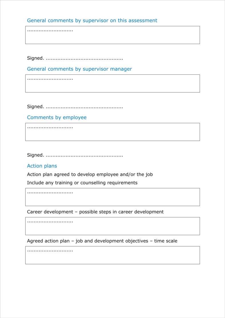 word appraisal form for manual workers free word download 3 788x