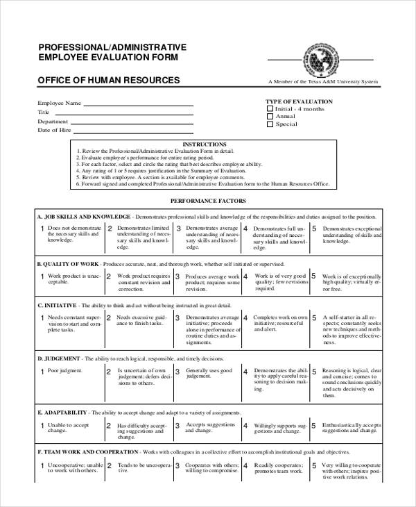 administrative employee suggestion form