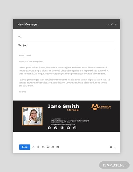 advertising agency email signature template