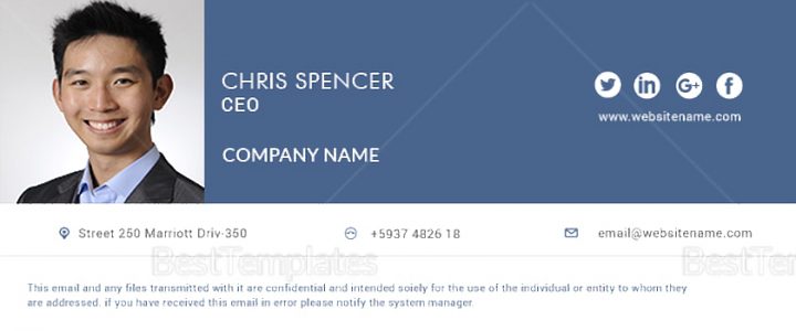 14 Business Email Signature Templates Editable Psd Ai Indesign Format Download Free Ceo Email Template