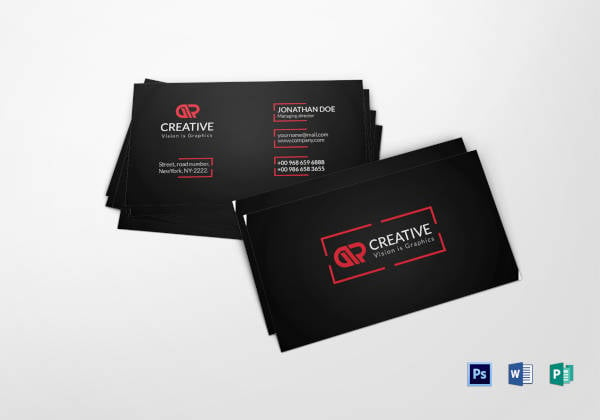director business card template