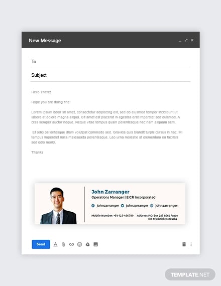 elegant business email signature template