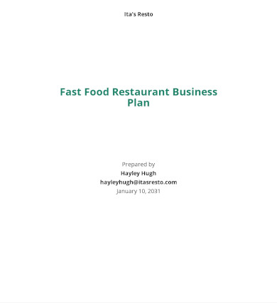 business plan for noodle restaurant
