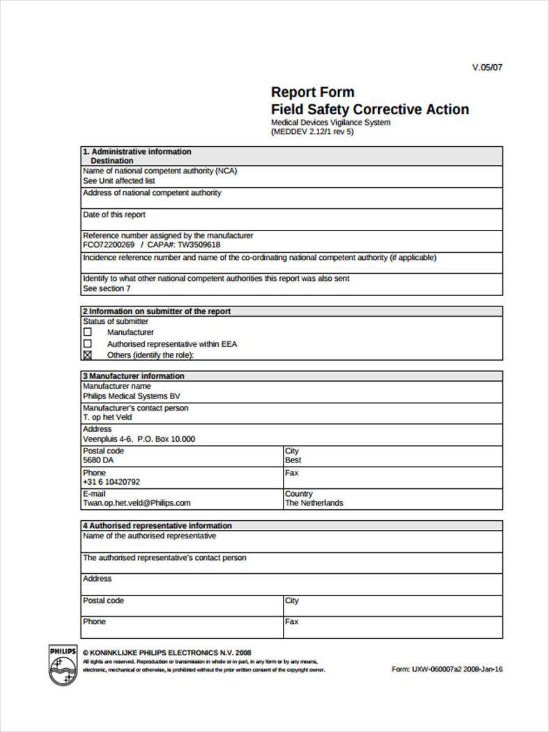 9 Employee Correction Forms And Templates Pdf Doc 0200