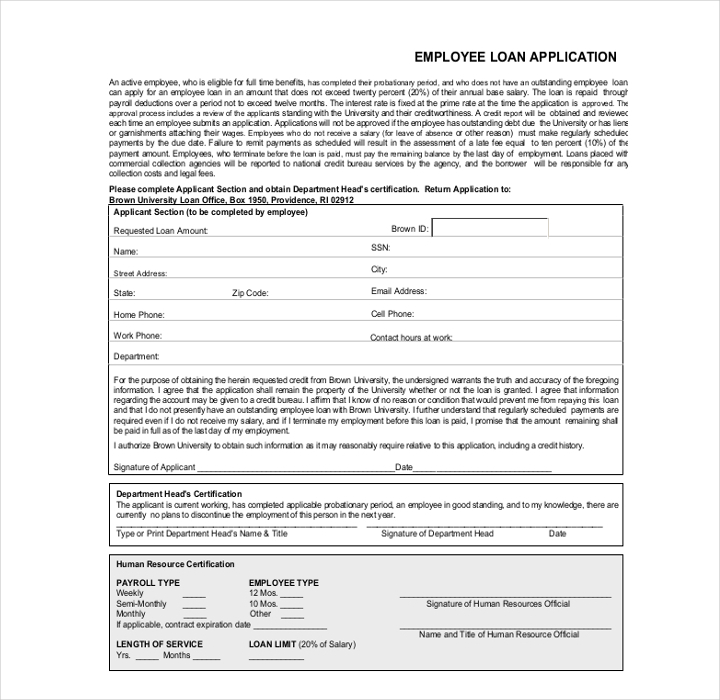 10+ Employee Application Forms & Templates - PDF, DOC