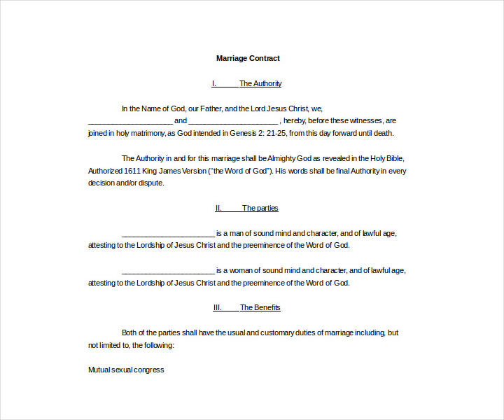 20+ Wedding Contract Templates PDF, Google Docs Format Download