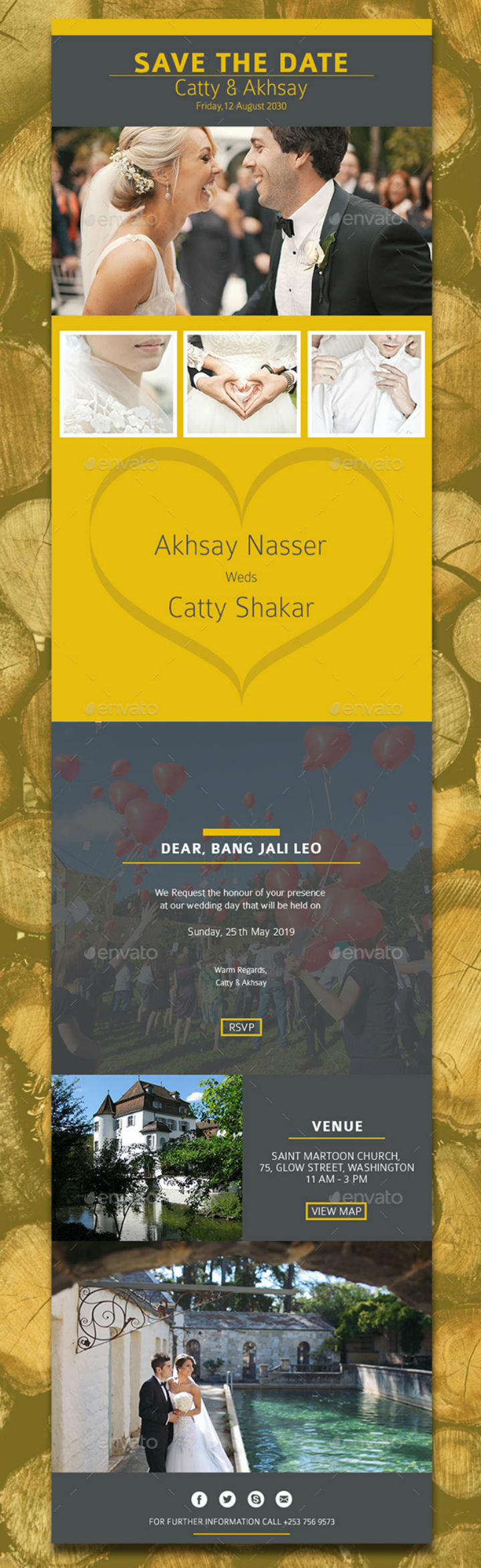 9+ Wedding Email Designs & Templates PSD, AI