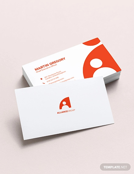 modern ceo business card