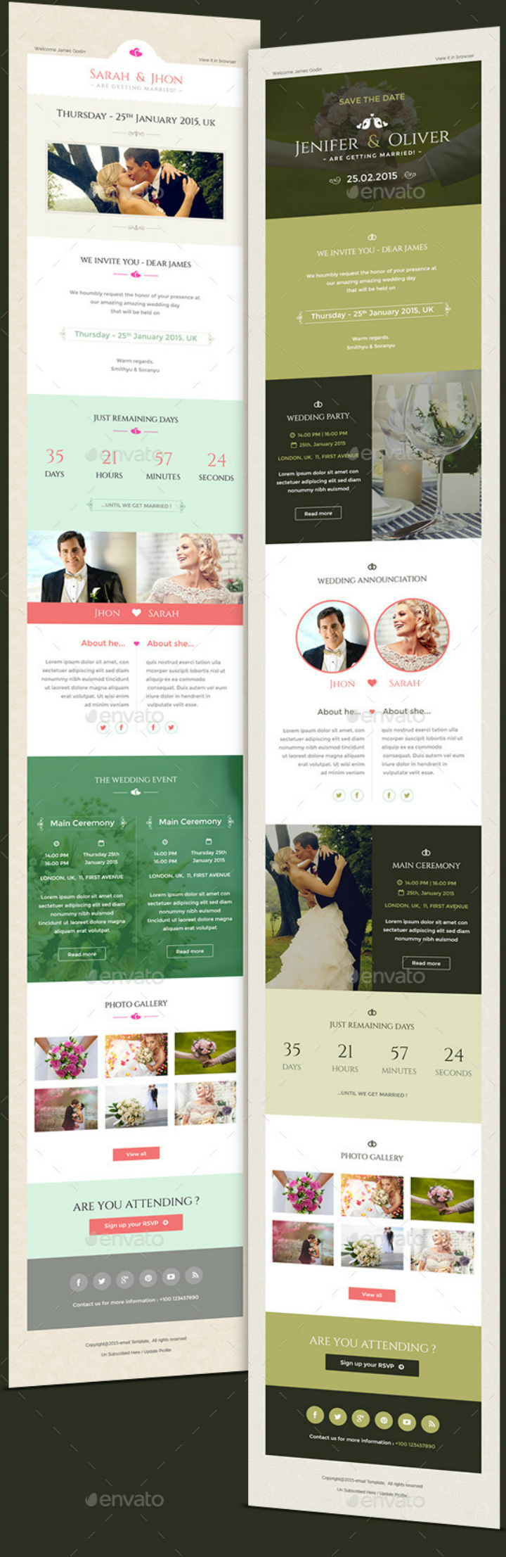 9+ Wedding Email Designs & Templates PSD, AI
