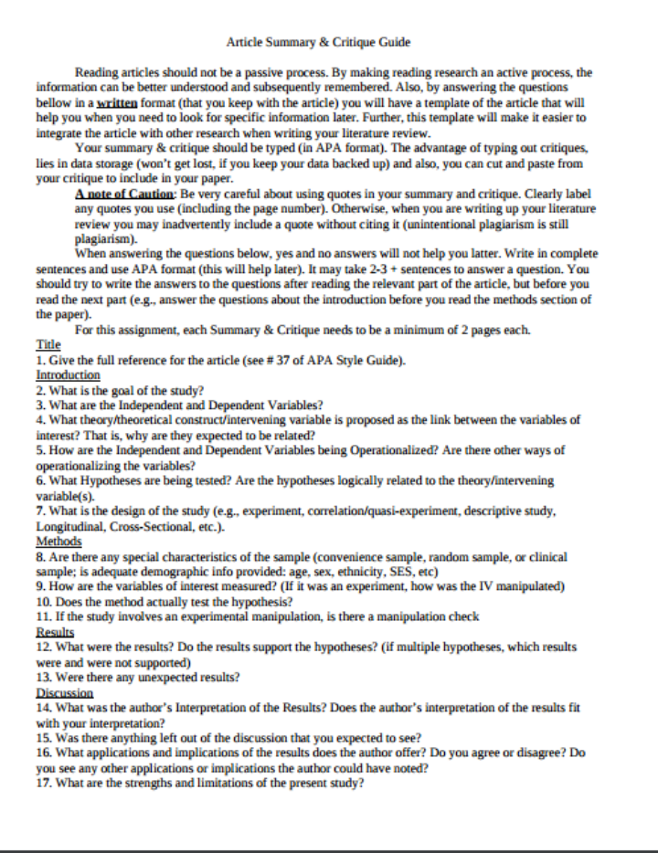 journal article summary