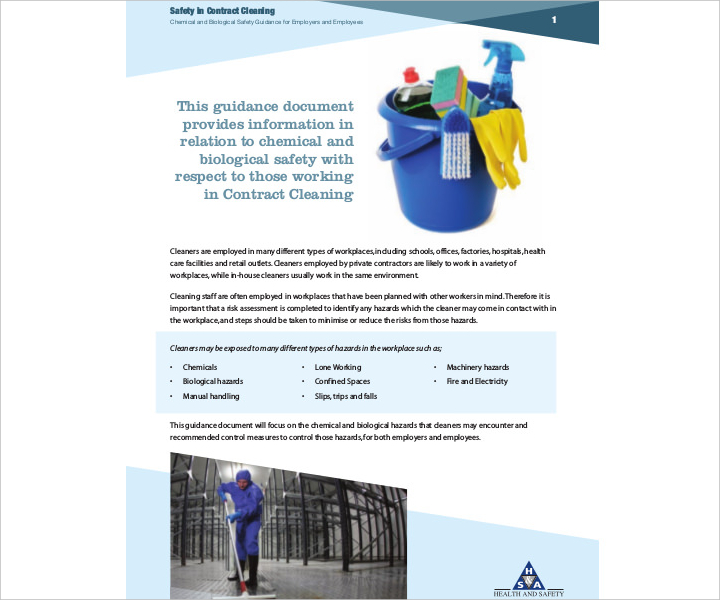 safety in contract cleaning free