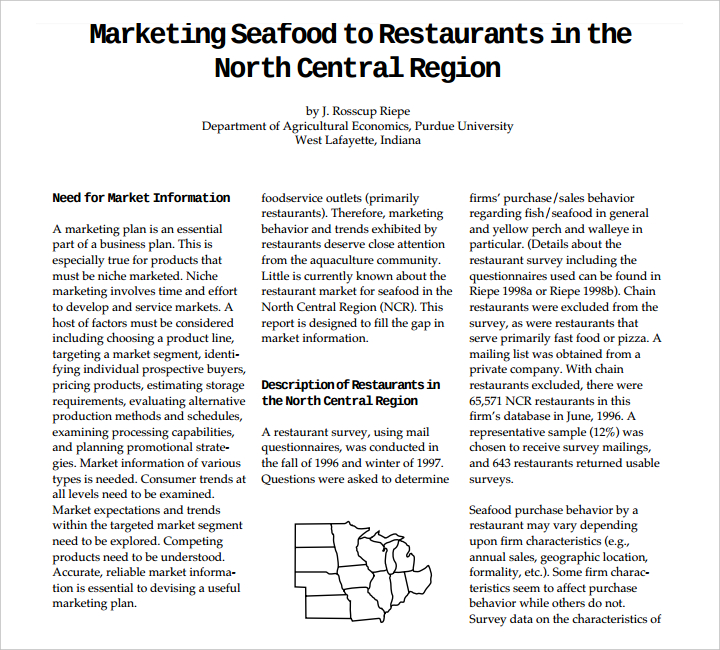 seafood restaurant marketing proposal
