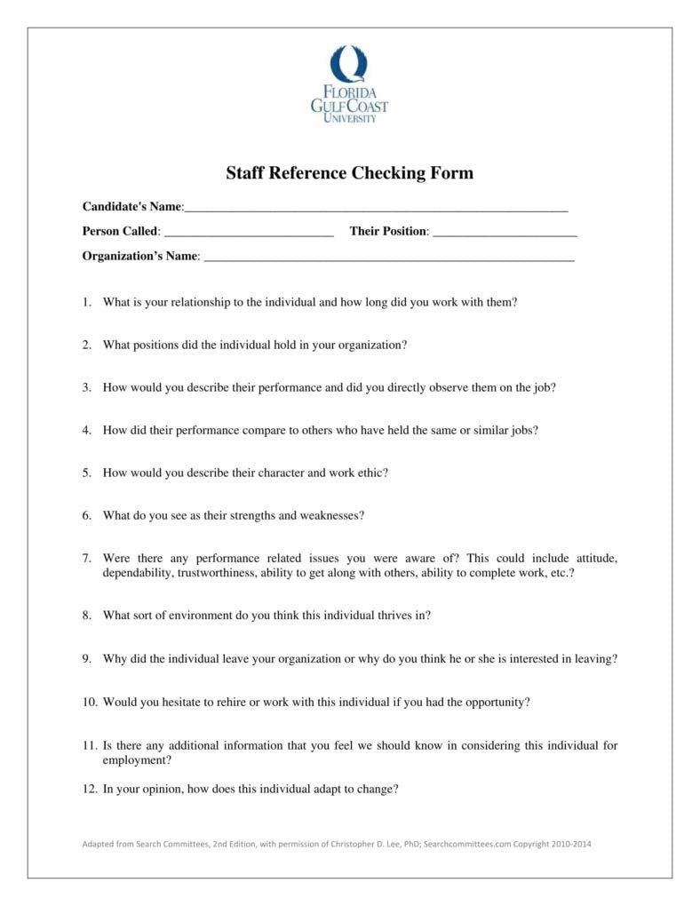 staff reference checking form 788x1020