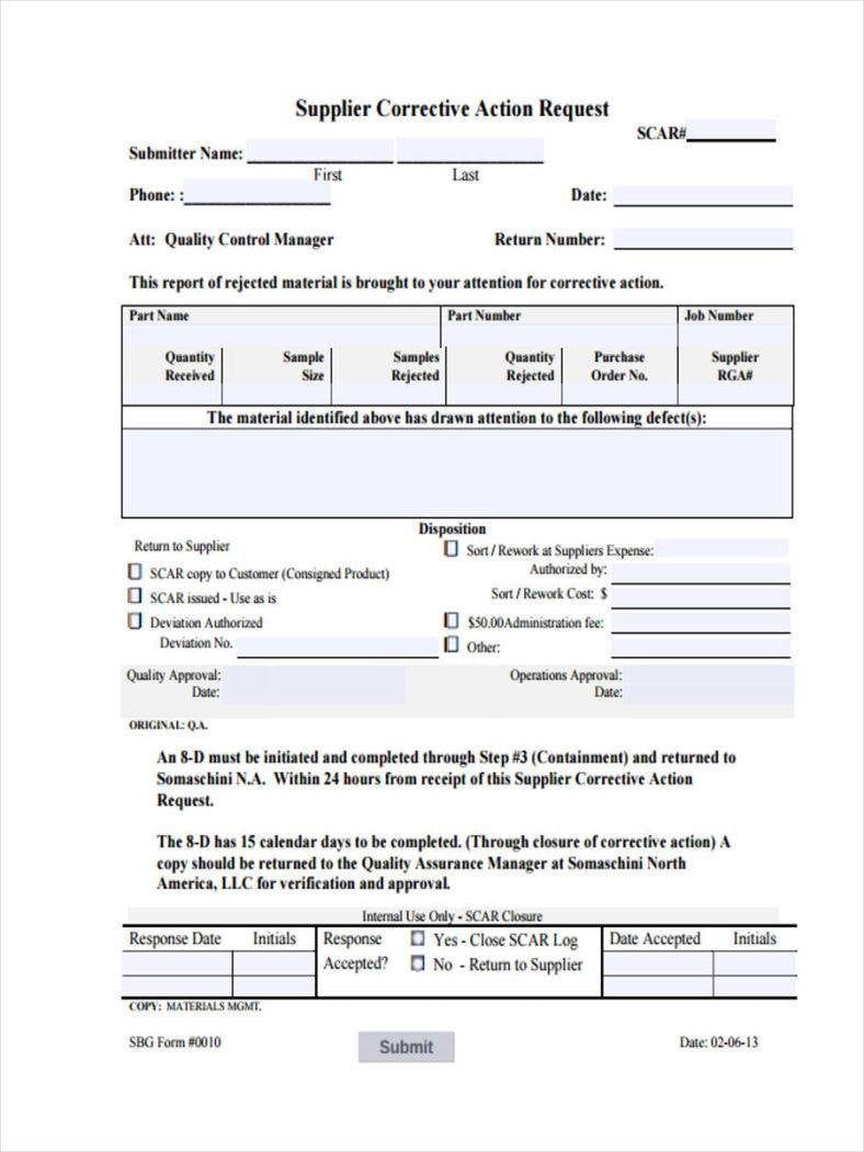 9+ Employee Correction Forms & Templates PDF, DOC
