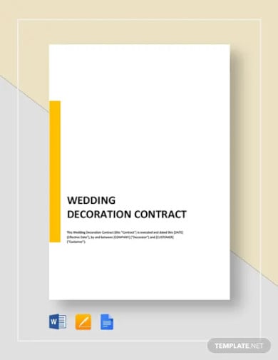wedding-decoration-contract-template