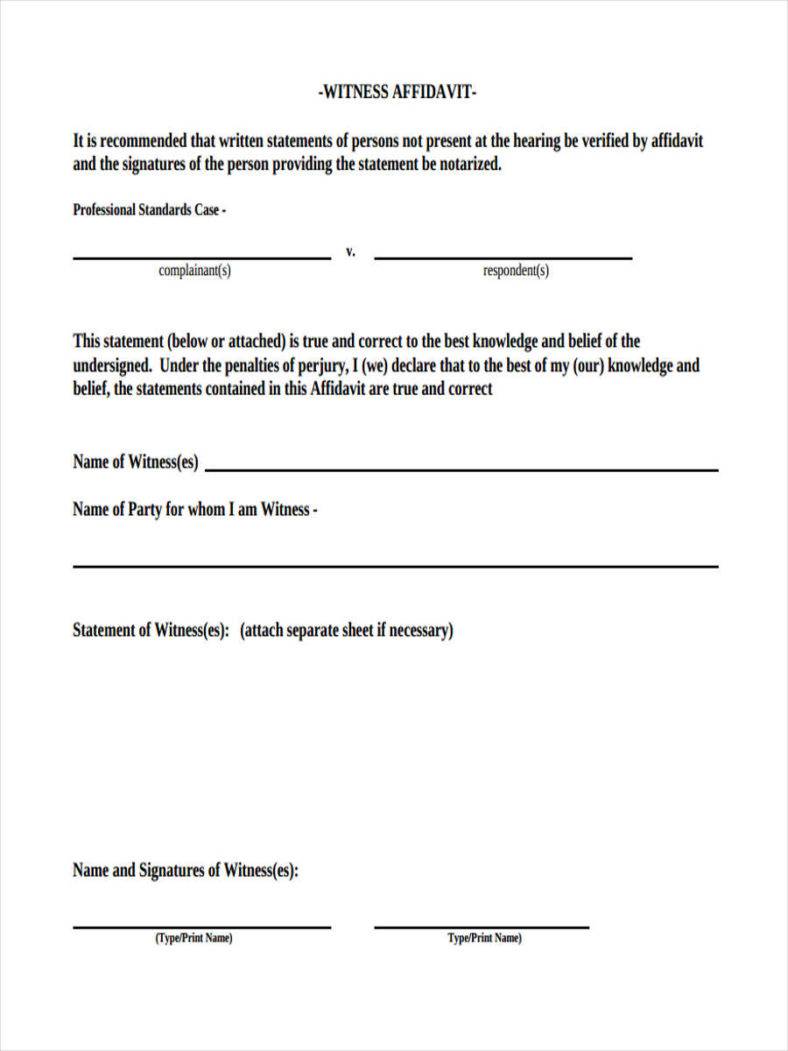 13-witness-statement-forms-free-pdf-doc-format-download-free