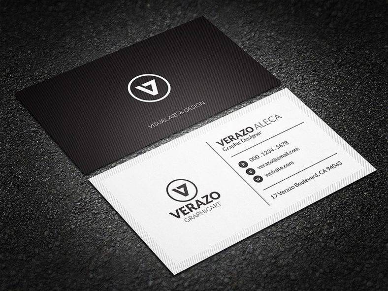 25  Black and White Business Card Templates Word Pages AI