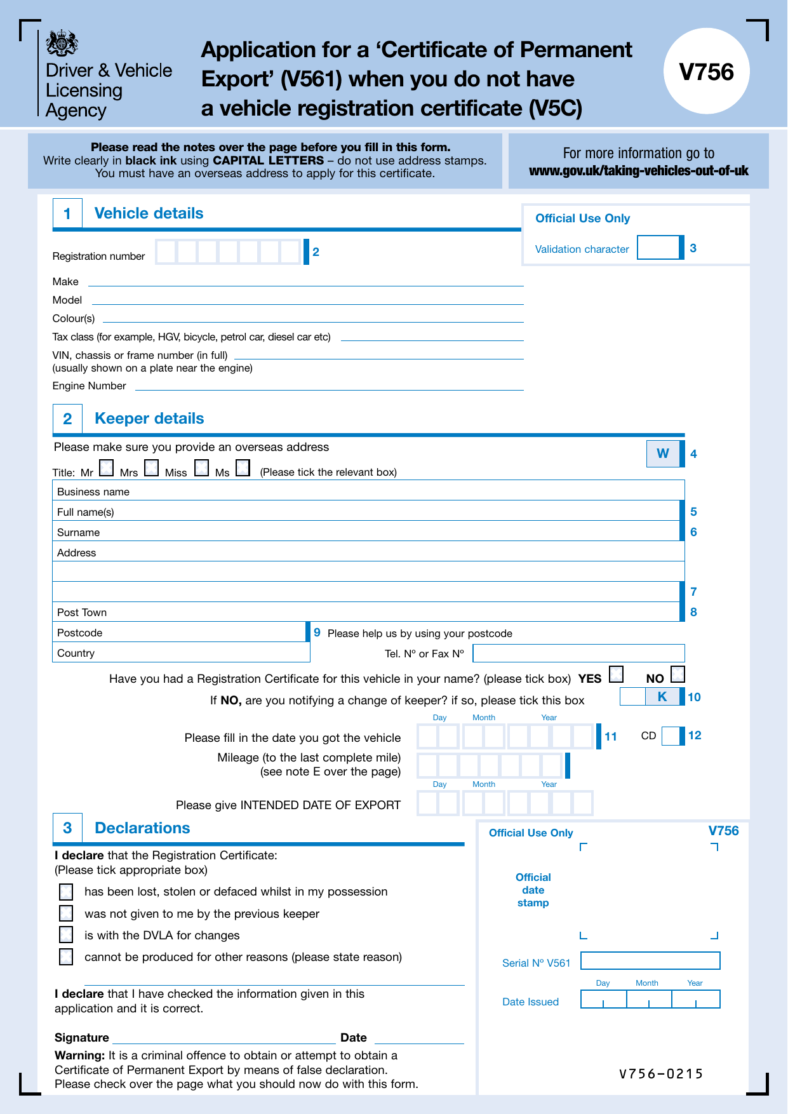 driver vehicle licensing agency application form 788x