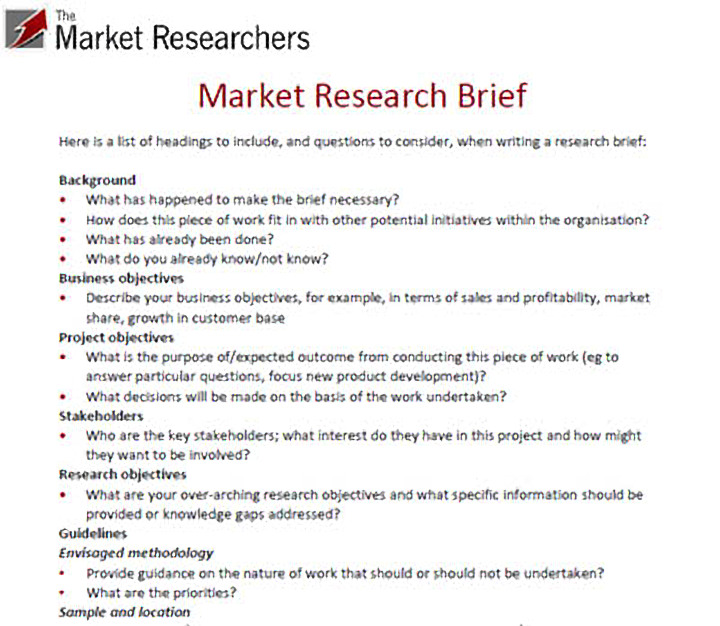 reflection paper about market research