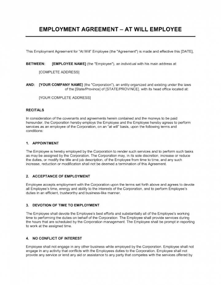 How to Write Effective Employment Agreements for a Restaurant, Cafe, or ...