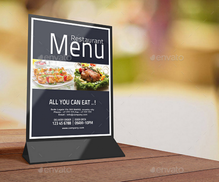 17+ Restaurant Tent Card Designs & Templates PSD, AI, InDesign, PDF, DOC