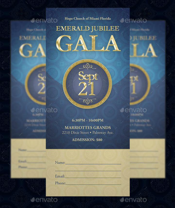 anniversary banquet ticket template