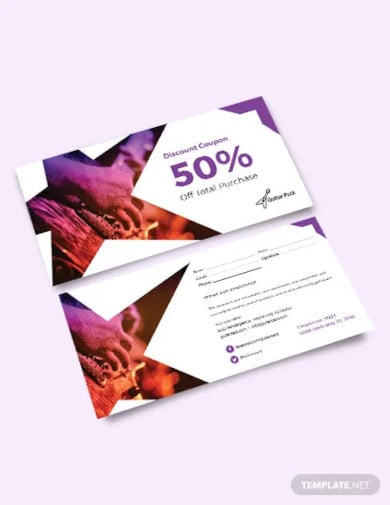 blank discount coupon template