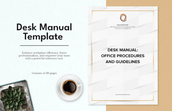 desk manual template