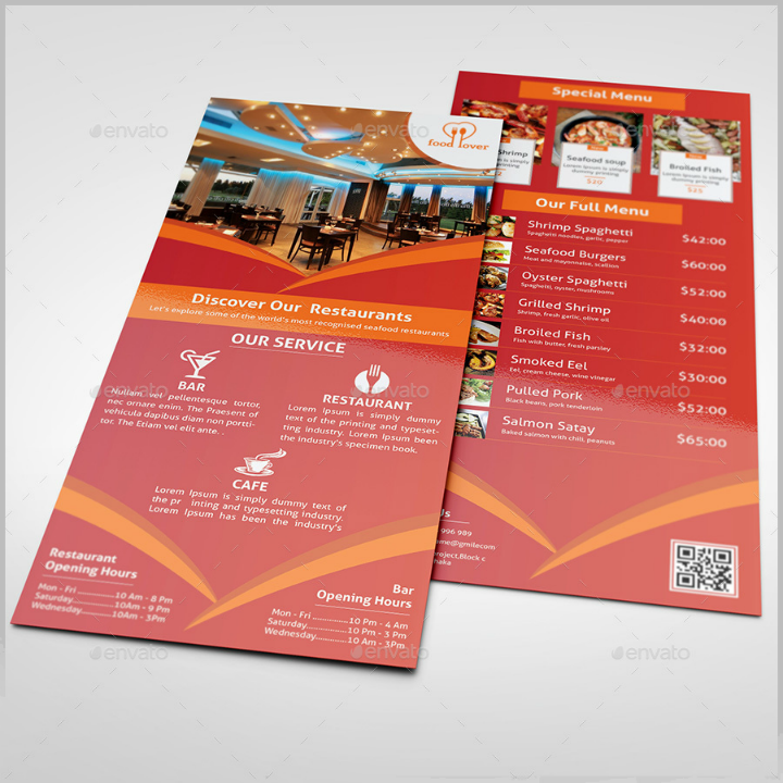 15+ Restaurant Rack Card Designs & Templates Word, PSD, AI
