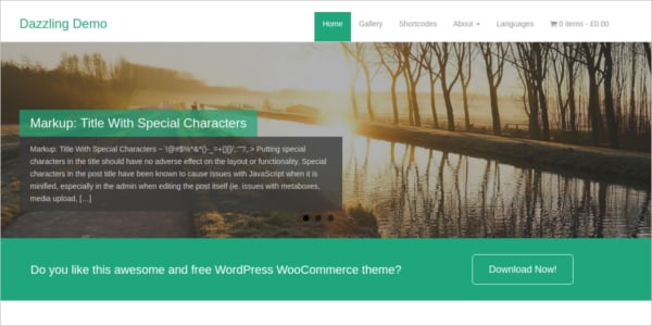 free flat design responsive wordpress business theme