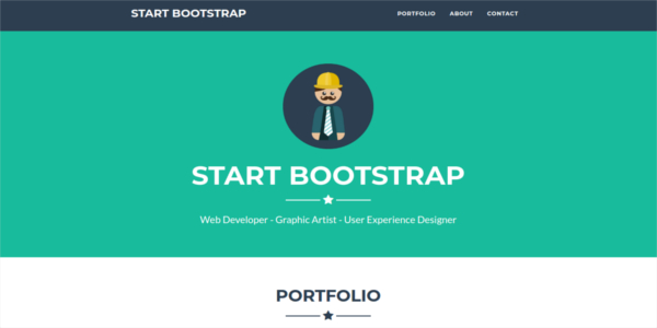 freelancer bootstrap 4 portfolio theme