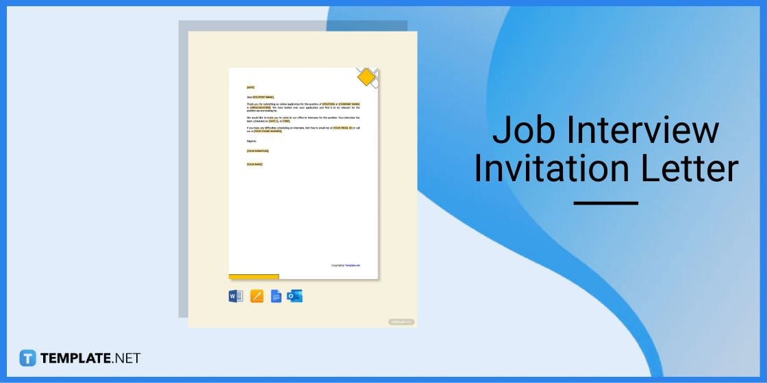 job interview invitation letter template