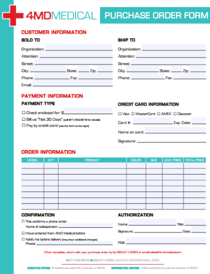 16+ Purchase Order Forms & Templates - PDF, DOC, Excel