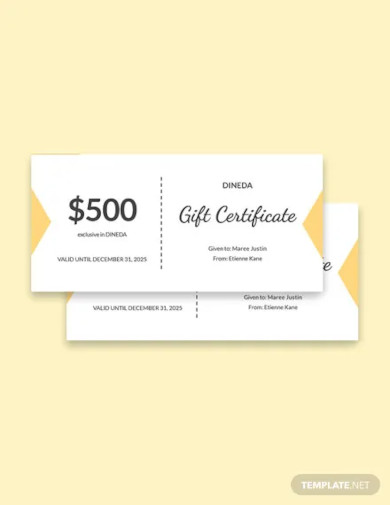mexican restaurant gift certificate template