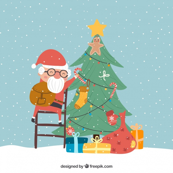santa-claus-christmas-tree