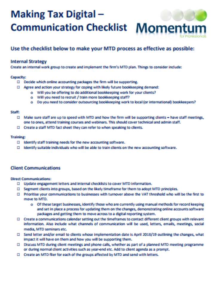 comms checklist clipart