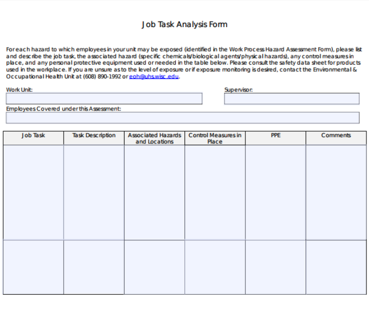 7 Job Analysis Forms And Templates Pdf Docs 1479