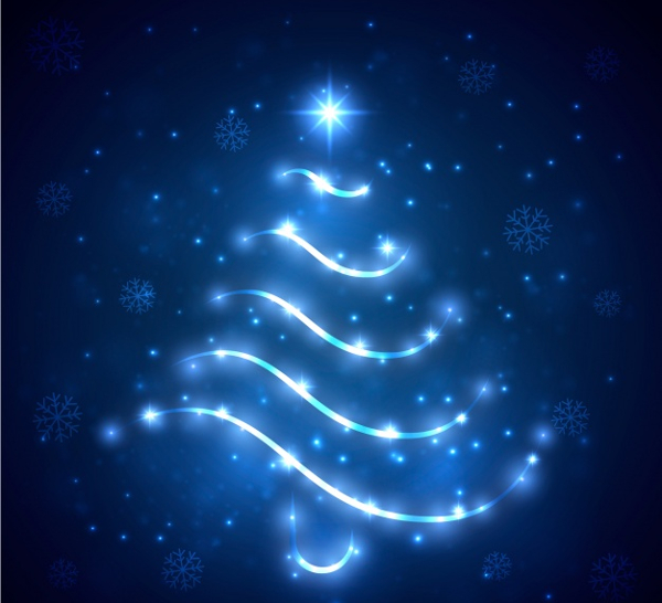 shiny-christmas-tree-silhouette