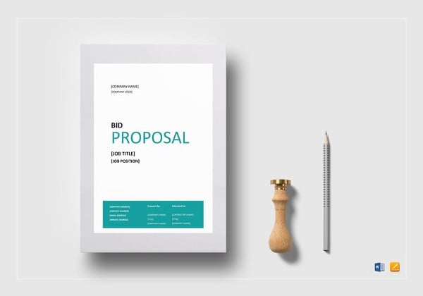 simple bid proposal template