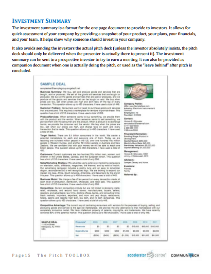 How to Make/Create an Investment Summary [Templates + Examples] 2023