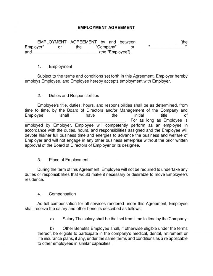 How to Write Effective Employment Agreements for a Restaurant, Cafe, or ...