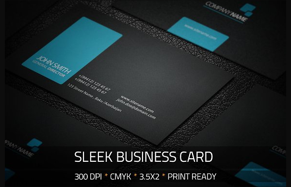 stylish and sleek business card template