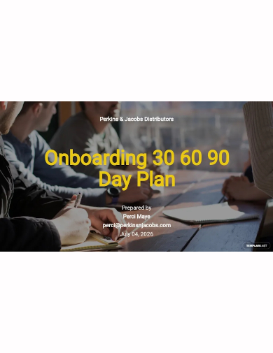 supervisor onboarding 30 60 90 day plan template