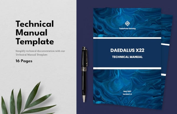 technical manual template word
