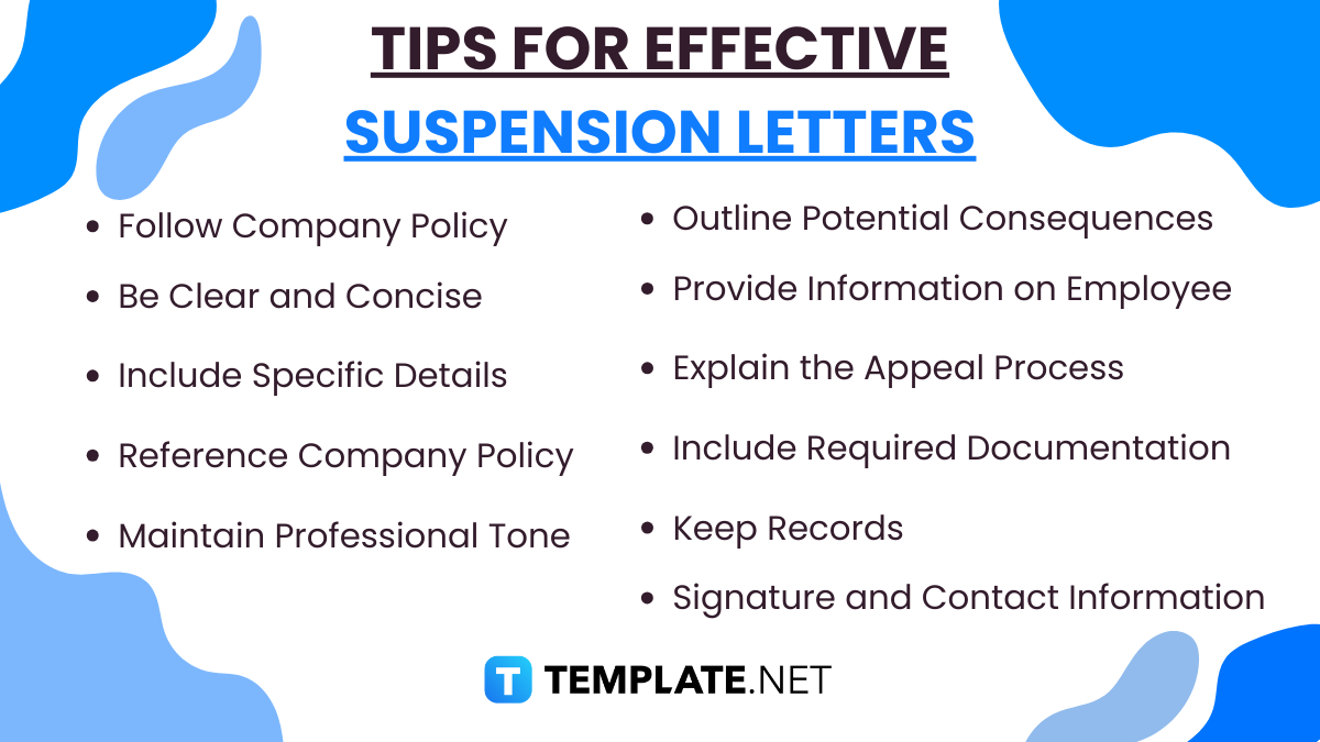 tips for effective suspension letters