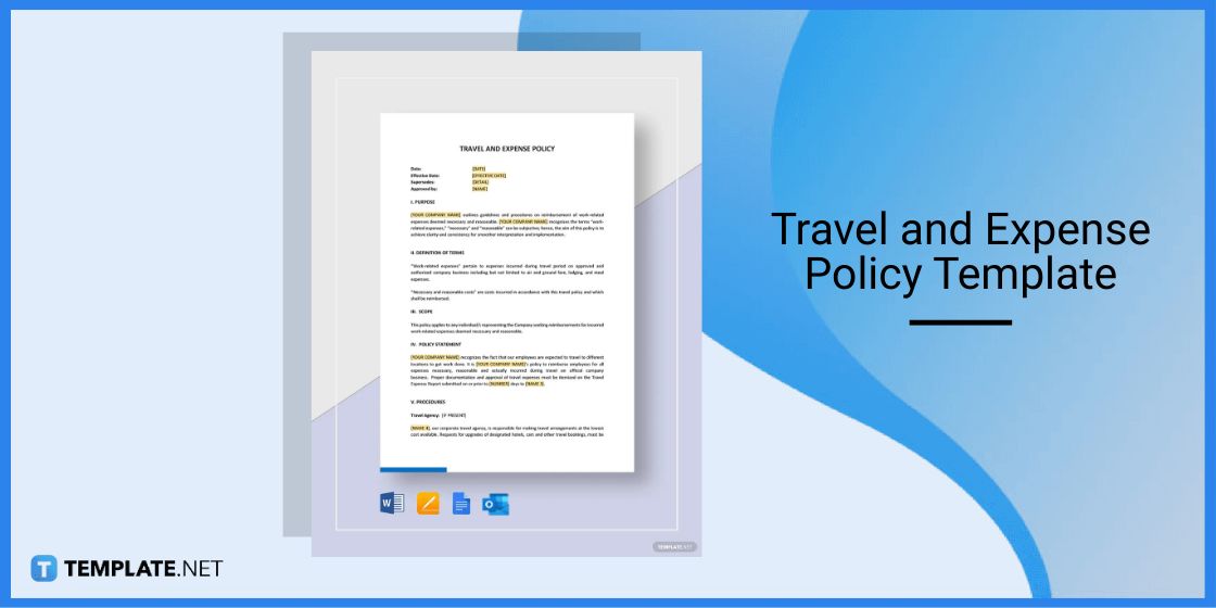 travel and expense policy template