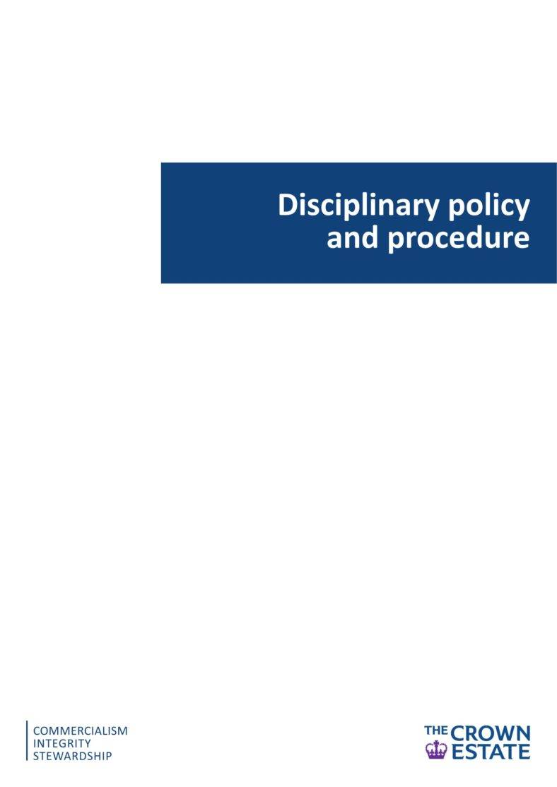 6 Disciplinary Procedure Policy Templates