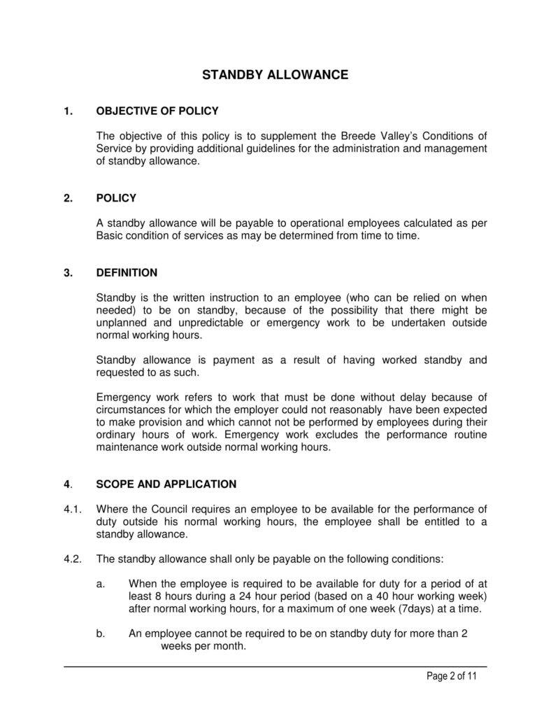 8+ Overtime Policy Templates PDF, DOC