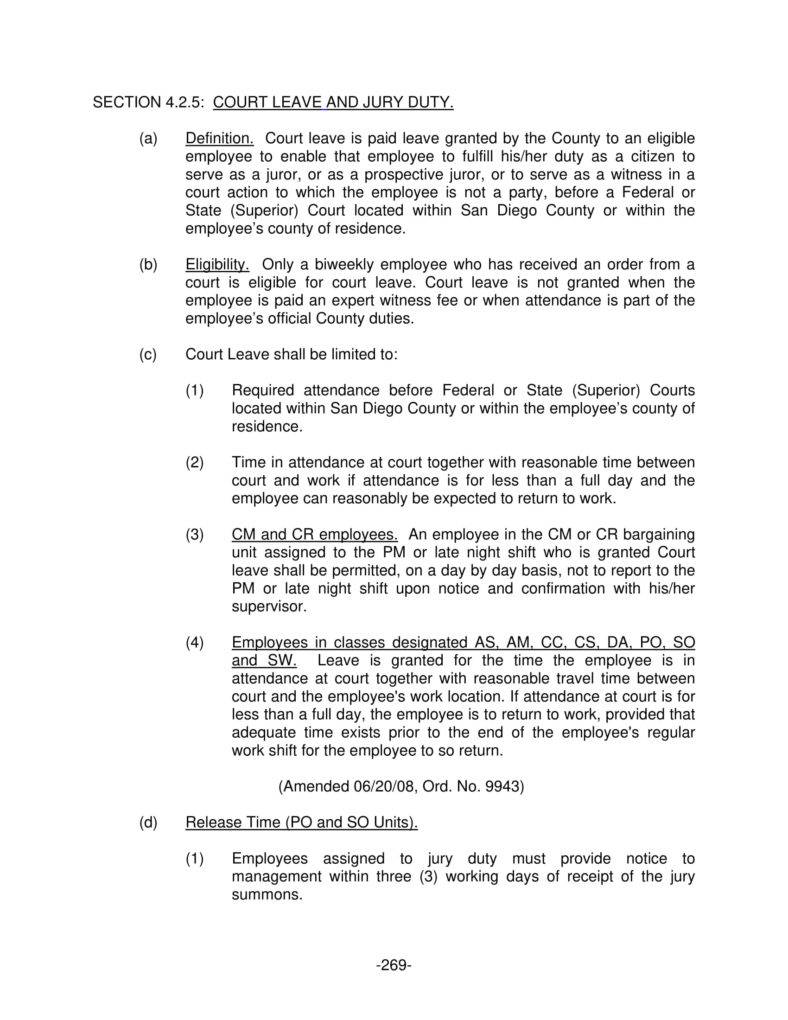 14+ Jury Duty Policy Templates and Leave Guide PDF