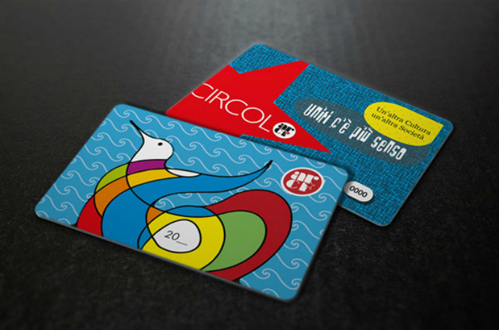 abstract art restaurant membership card template